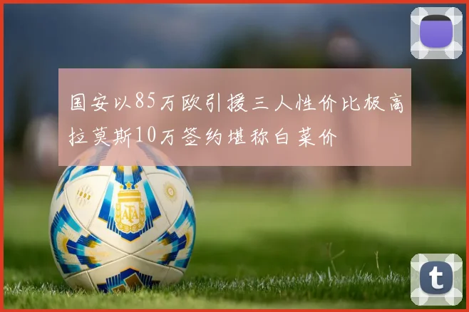国安以85万欧引援三人性价比极高拉莫斯10万签约堪称白菜价